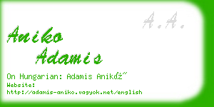 aniko adamis business card